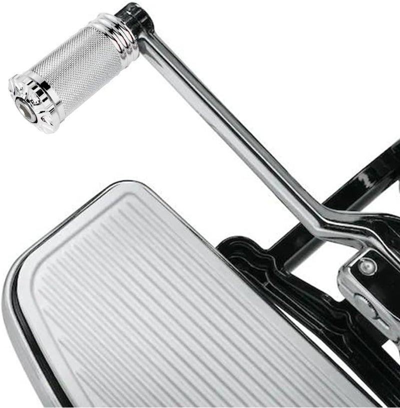 KICRY Brake Pedal Cover Compatible with Harley softail Heritage Springer Fit Fat Boy Deluxe FLSTN Road King FLHR Road Glide FLTR Pads Cover (Chrome Kit) - Image 5